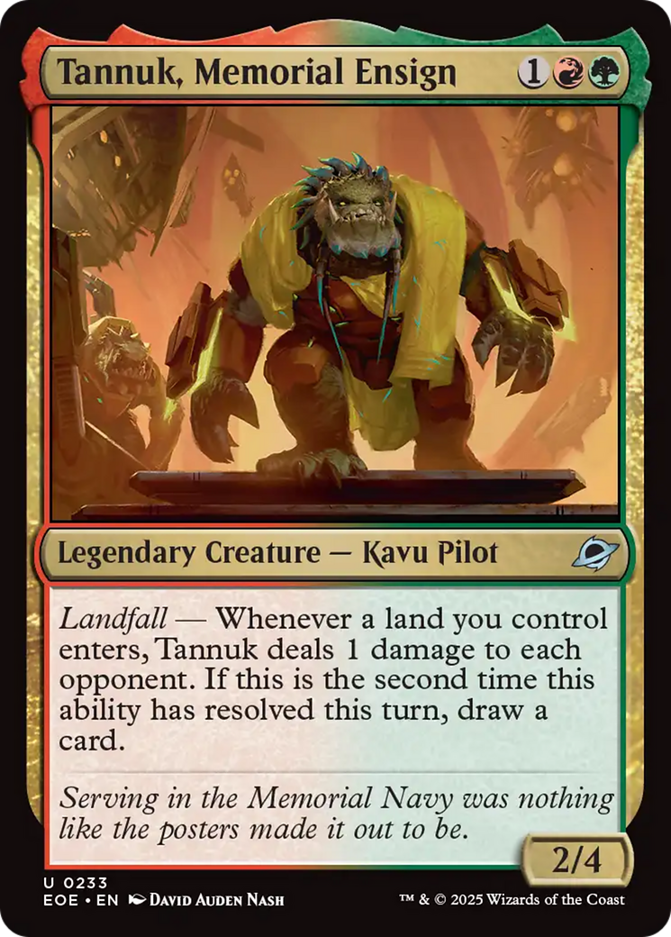 Tannuk, Memorial Ensign [Edge of Eternities] | Dragon's Lair Comics and Fantasy Houston TX