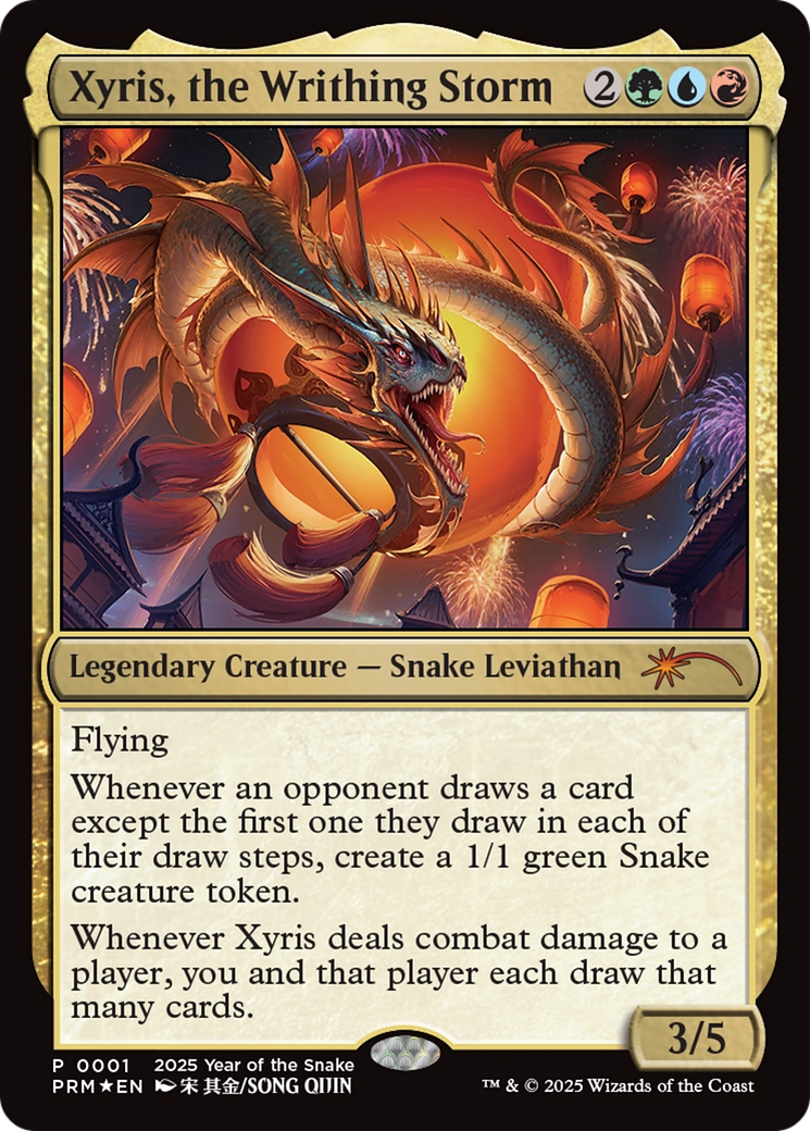Xyris, the Writhing Storm (Year of the Snake 2025) [Standard Showdown Promos] | Dragon's Lair Comics and Fantasy Houston TX