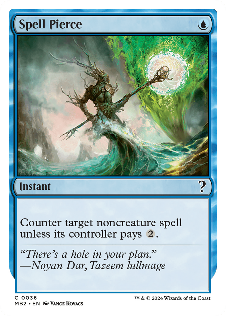Spell Pierce (White Border) [Mystery Booster 2] | Dragon's Lair Comics and Fantasy Houston TX