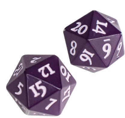 Ultra Pro Vivid Heavy Metal D20 Dice - Midnight Plum | Dragon's Lair Comics and Fantasy Houston TX