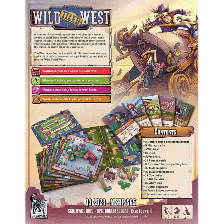 Wild Tiled West Board Game | Dragon's Lair Comics and Fantasy Houston TX