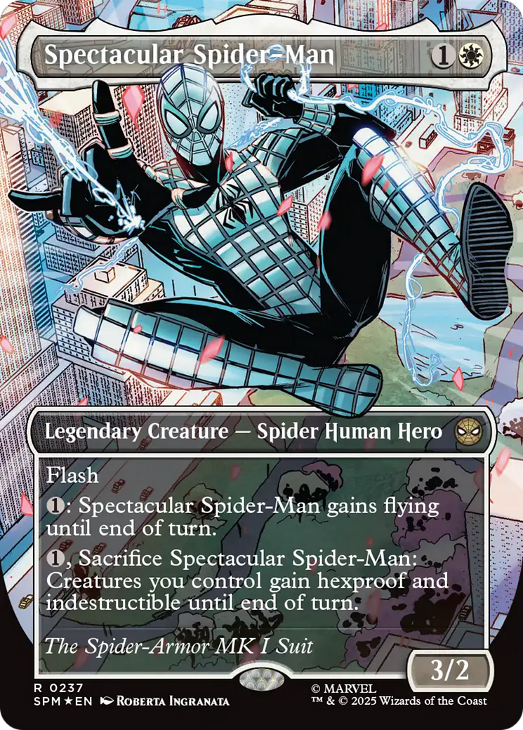 Spectacular Spider-Man (0237) (Borderless) (Textured Foil) [Marvel's Spider-Man] | Dragon's Lair Comics and Fantasy Houston TX