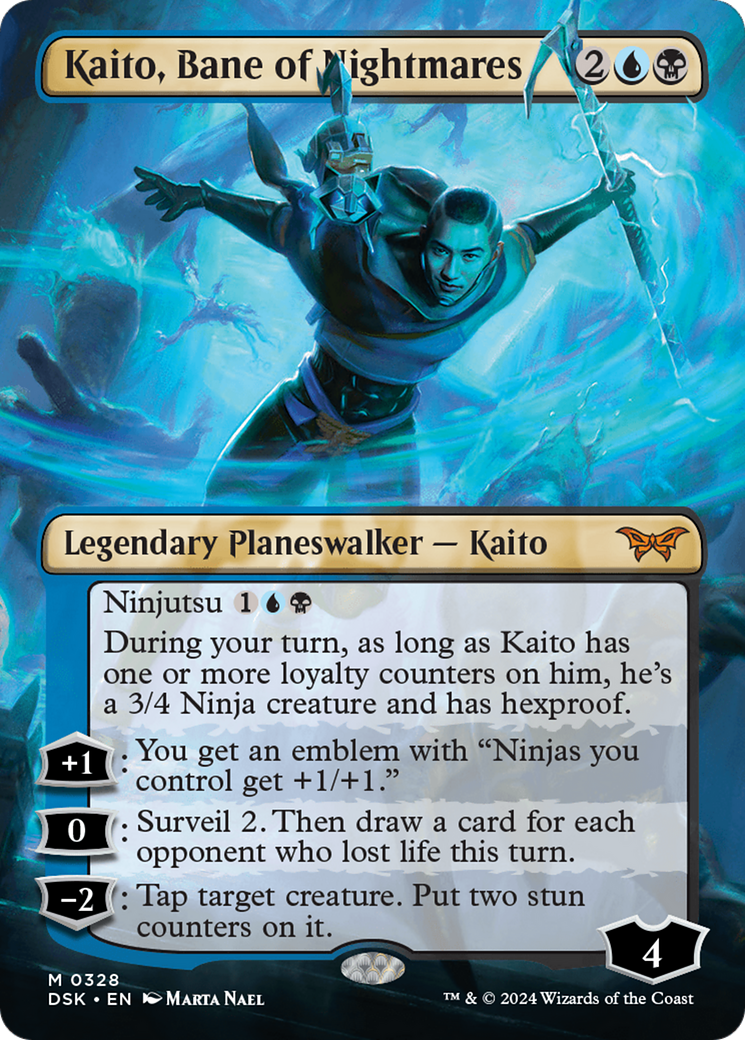 Kaito, Bane of Nightmares (Borderless) [Duskmourn: House of Horror] | Dragon's Lair Comics and Fantasy Houston TX