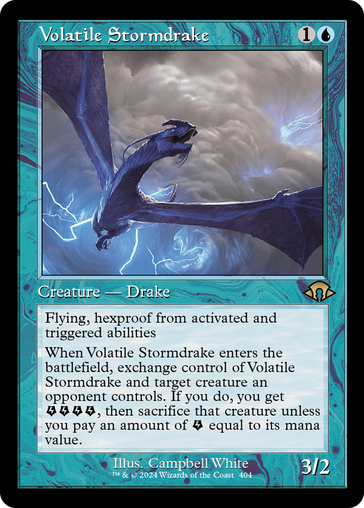 Volatile Stormdrake (Retro) [Modern Horizons 3] | Dragon's Lair Comics and Fantasy Houston TX