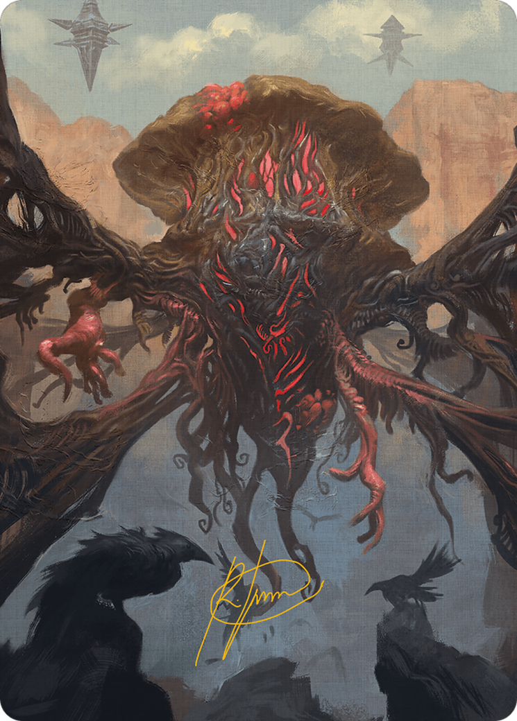 Inversion Behemoth Art Card (Gold-Stamped Signature) [Modern Horizons 3 Art Series] | Dragon's Lair Comics and Fantasy Houston TX