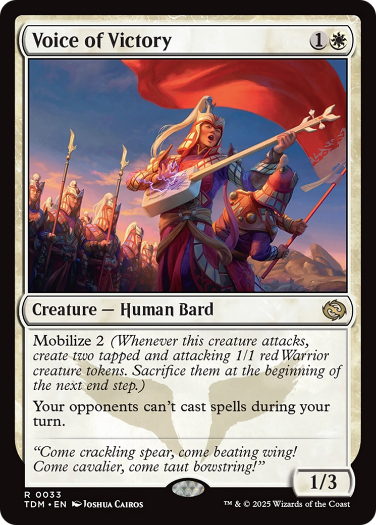 Voice of Victory [Tarkir: Dragonstorm] | Dragon's Lair Comics and Fantasy Houston TX