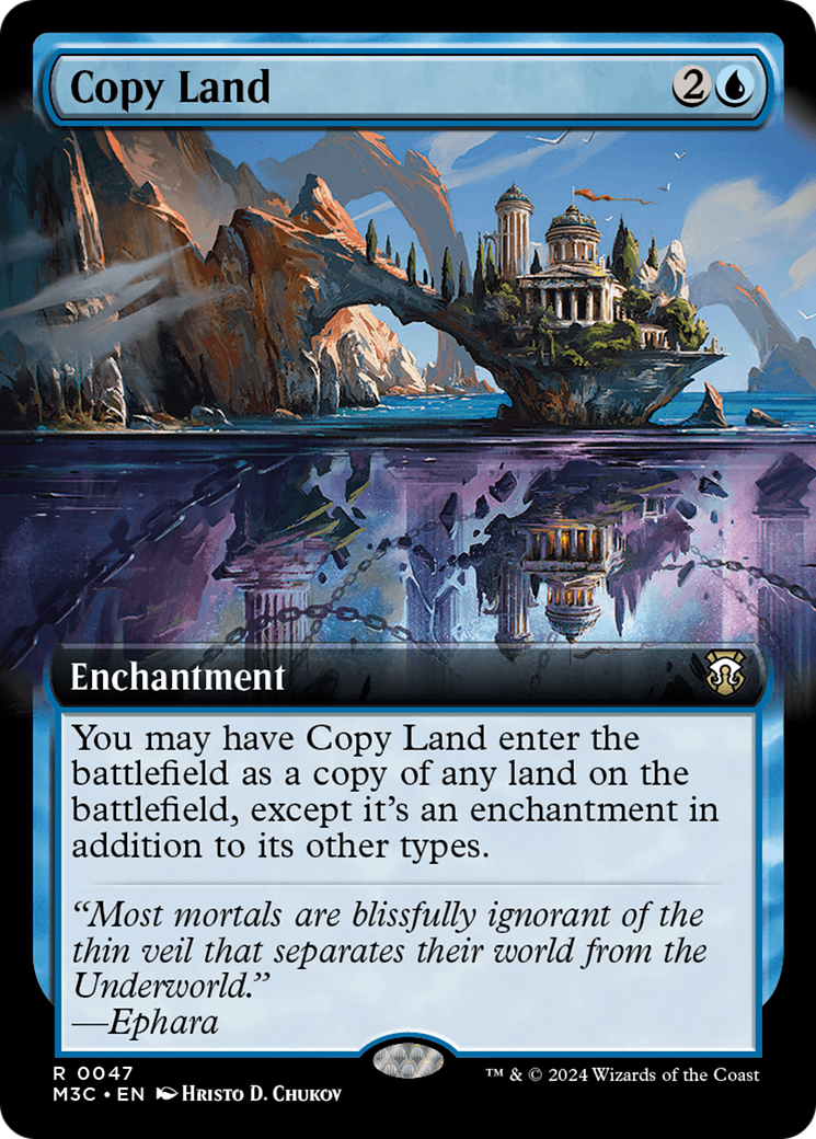 Copy Land (Extended Art) [Modern Horizons 3 Commander] | Dragon's Lair Comics and Fantasy Houston TX