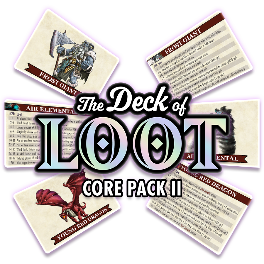 The Deck of Loot: Core Pack 2 - CR 5-10 | Dragon's Lair Comics and Fantasy Houston TX