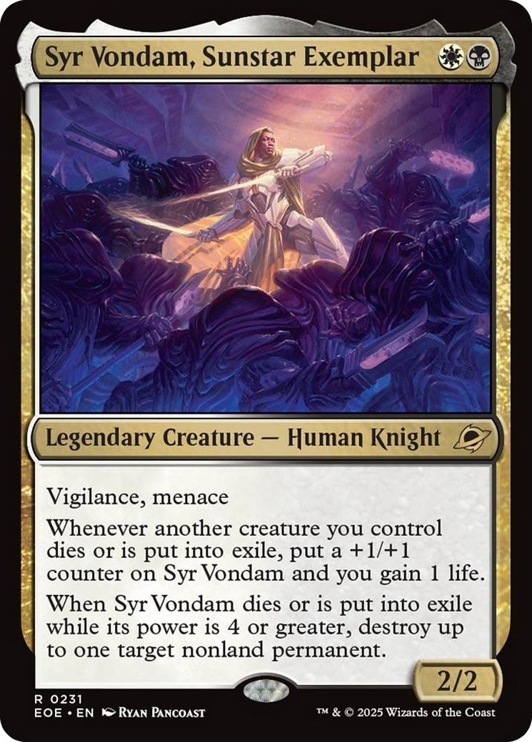 Syr Vondam, Sunstar Exemplar [Edge of Eternities] | Dragon's Lair Comics and Fantasy Houston TX