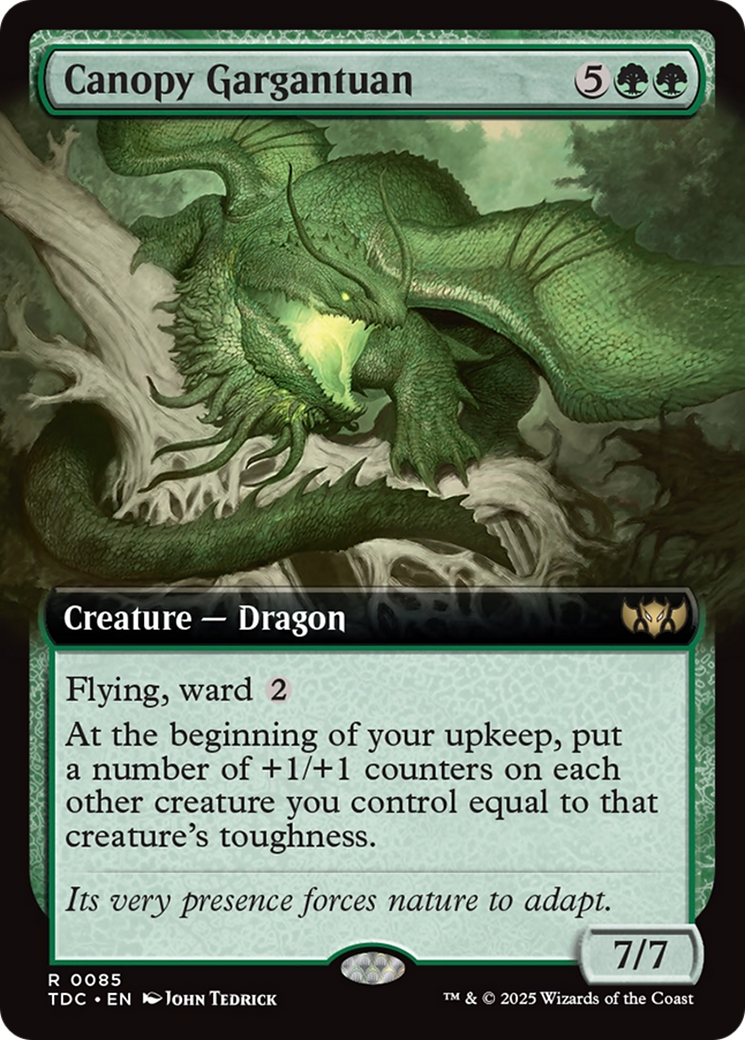 Canopy Gargantuan (Extended Art) [Tarkir: Dragonstorm Commander] | Dragon's Lair Comics and Fantasy Houston TX