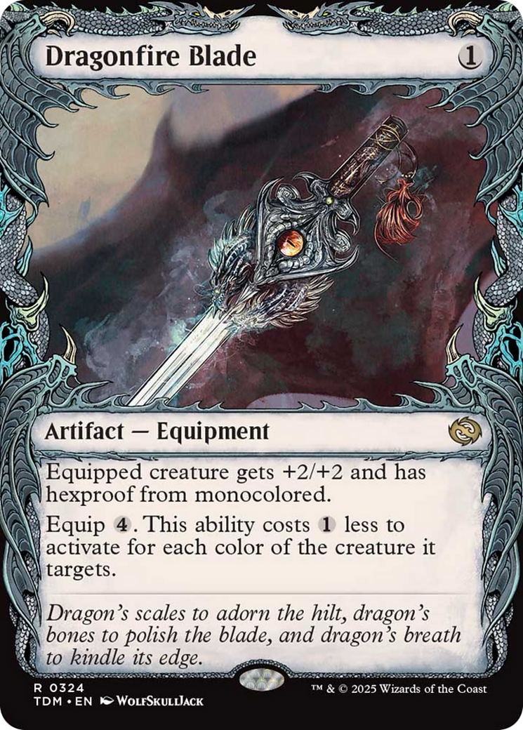 Dragonfire Blade (Showcase) [Tarkir: Dragonstorm] | Dragon's Lair Comics and Fantasy Houston TX