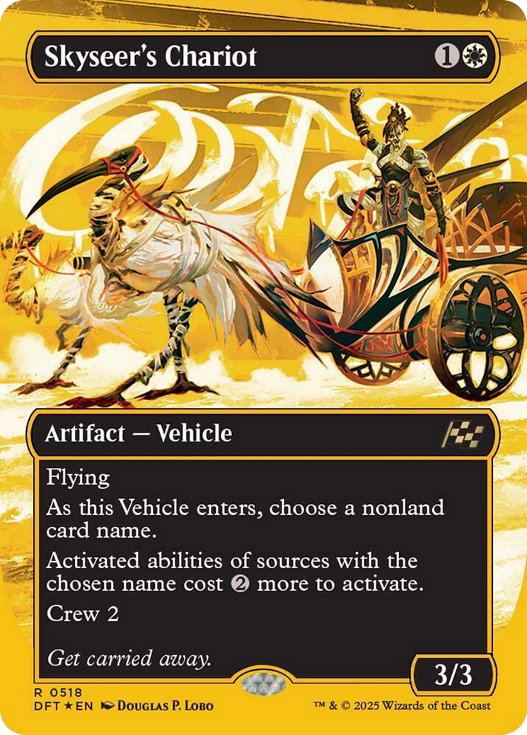 Skyseer's Chariot (Borderless) (First-Place Foil) [Aetherdrift] | Dragon's Lair Comics and Fantasy Houston TX