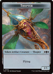 Thopter // Bird Double-Sided Token [Tarkir: Dragonstorm Commander Tokens] | Dragon's Lair Comics and Fantasy Houston TX