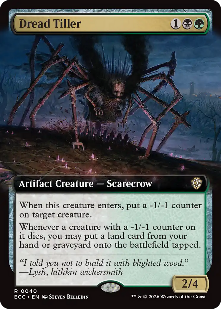 Dread Tiller (Extended Art) [Lorwyn Eclipsed Commander] | Odin's Place