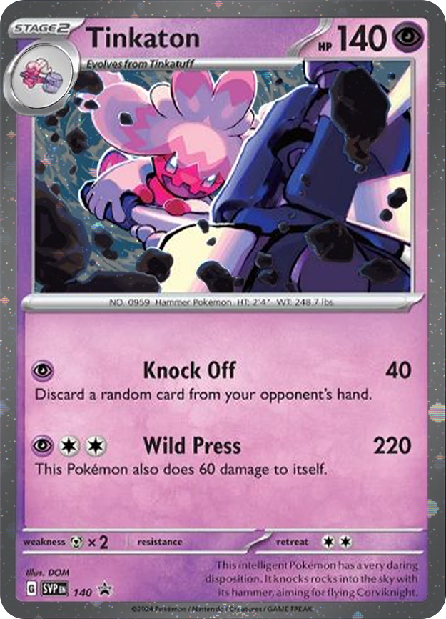 Tinkaton (SVP140) (Cosmos Holo) [Scarlet & Violet: Black Star Promos] | Dragon's Lair Comics and Fantasy Houston TX