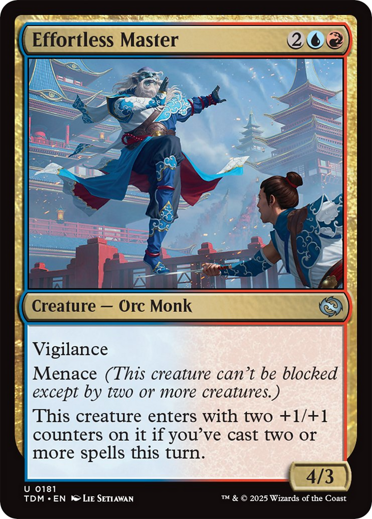 Effortless Master [Tarkir: Dragonstorm] | Dragon's Lair Comics and Fantasy Houston TX