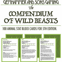 Gemhammer and Sons Compendium of Wild Beasts | Dragon's Lair Comics and Fantasy Houston TX