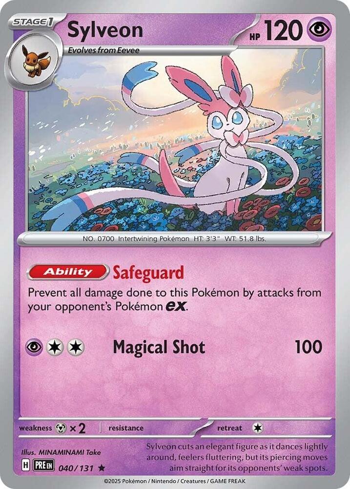 Sylveon (040/131) [Scarlet & Violet: Prismatic Evolutions] | Dragon's Lair Comics and Fantasy Houston TX