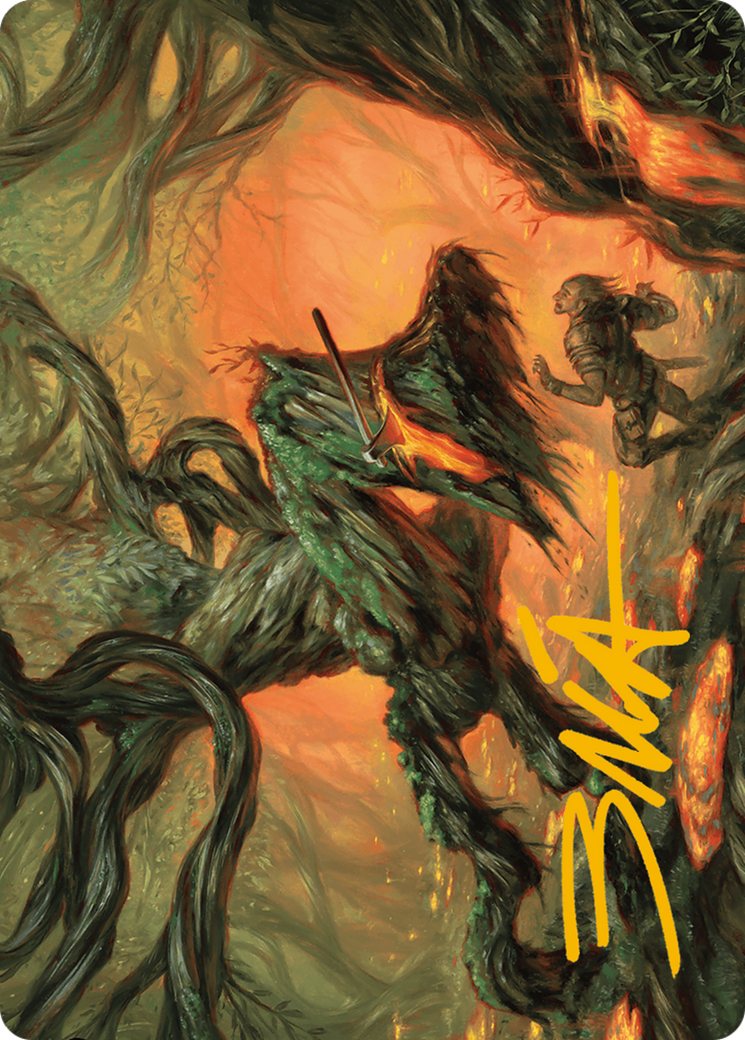 Stump Stomp Art Card (Gold-Stamped Signature) [Modern Horizons 3 Art Series] | Dragon's Lair Comics and Fantasy Houston TX