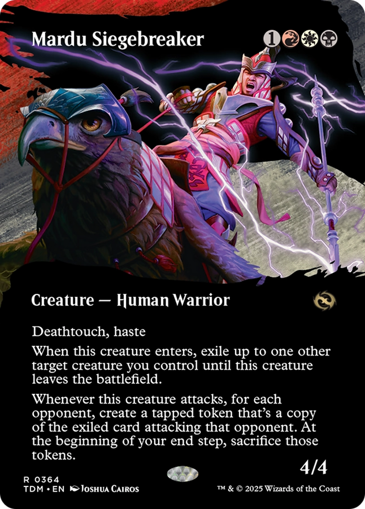 Mardu Siegebreaker (Borderless) [Tarkir: Dragonstorm] | Dragon's Lair Comics and Fantasy Houston TX