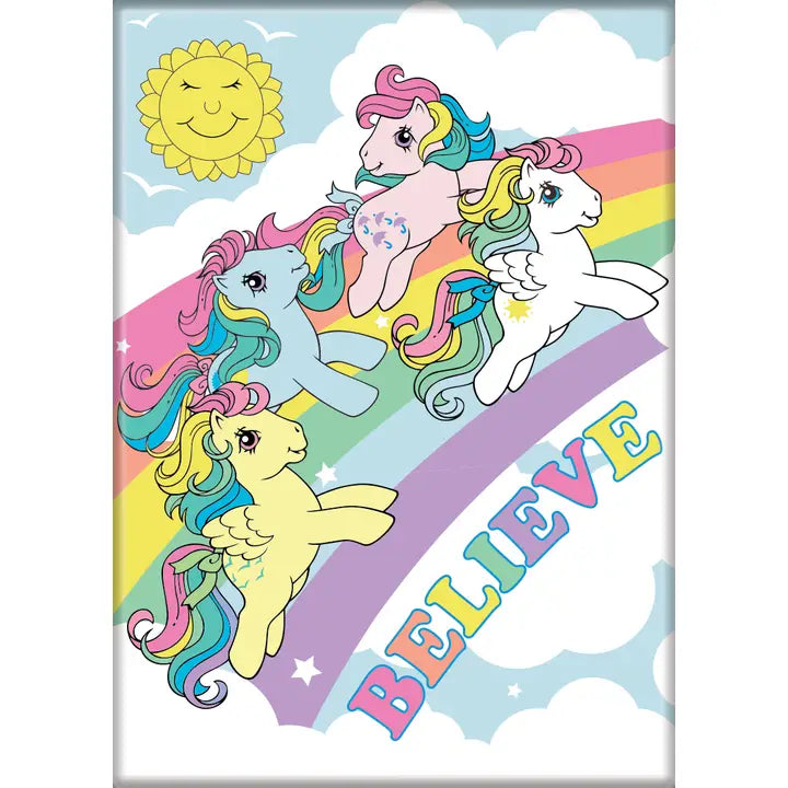 My Little Pony Retro Group Believe Magnet | Dragon's Lair Comics and Fantasy Houston TX
