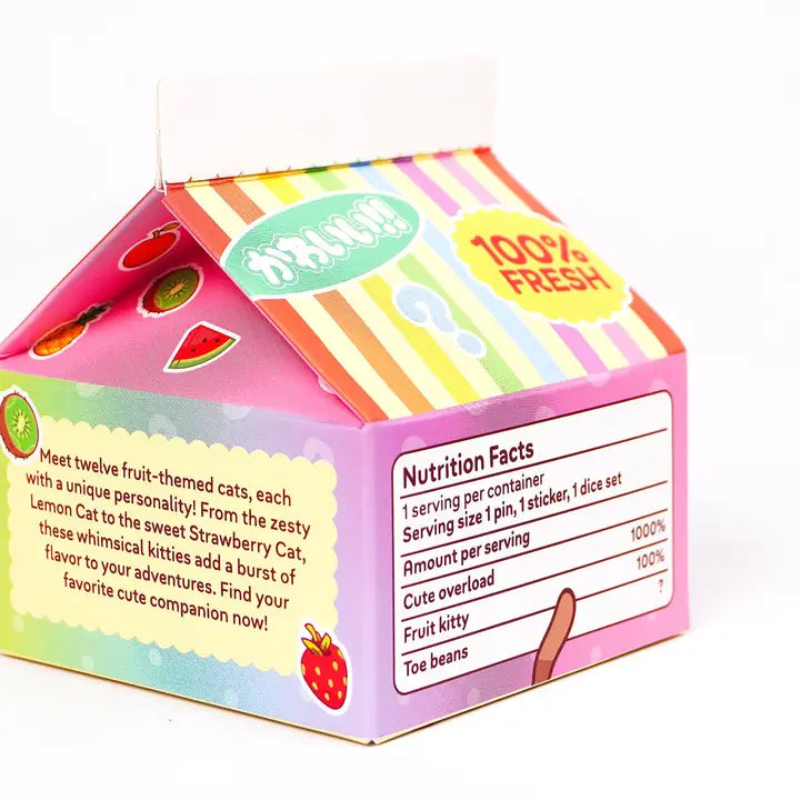 1985 Games: Milk Carton Mystery Dice Different Fruit Kawaii Cats Blind Box | Dragon's Lair Comics and Fantasy Houston TX