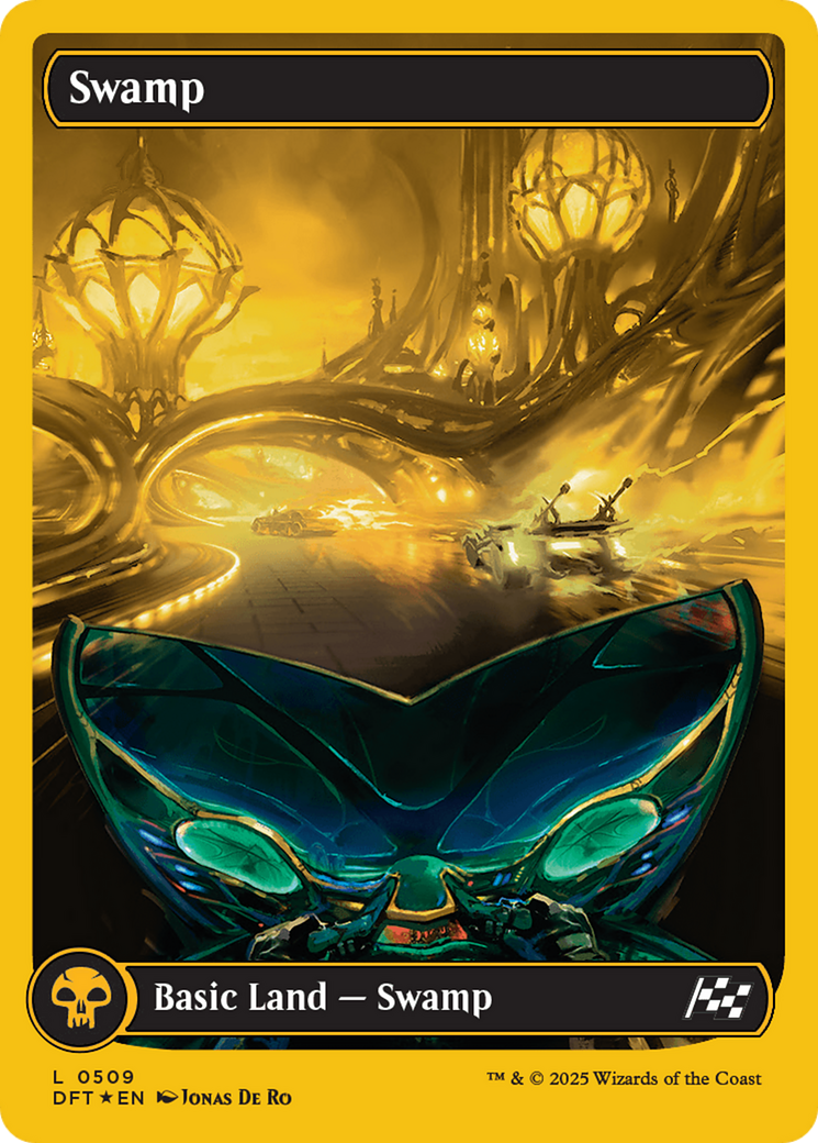 Swamp (0509) (First-Place Foil) [Aetherdrift] | Dragon's Lair Comics and Fantasy Houston TX