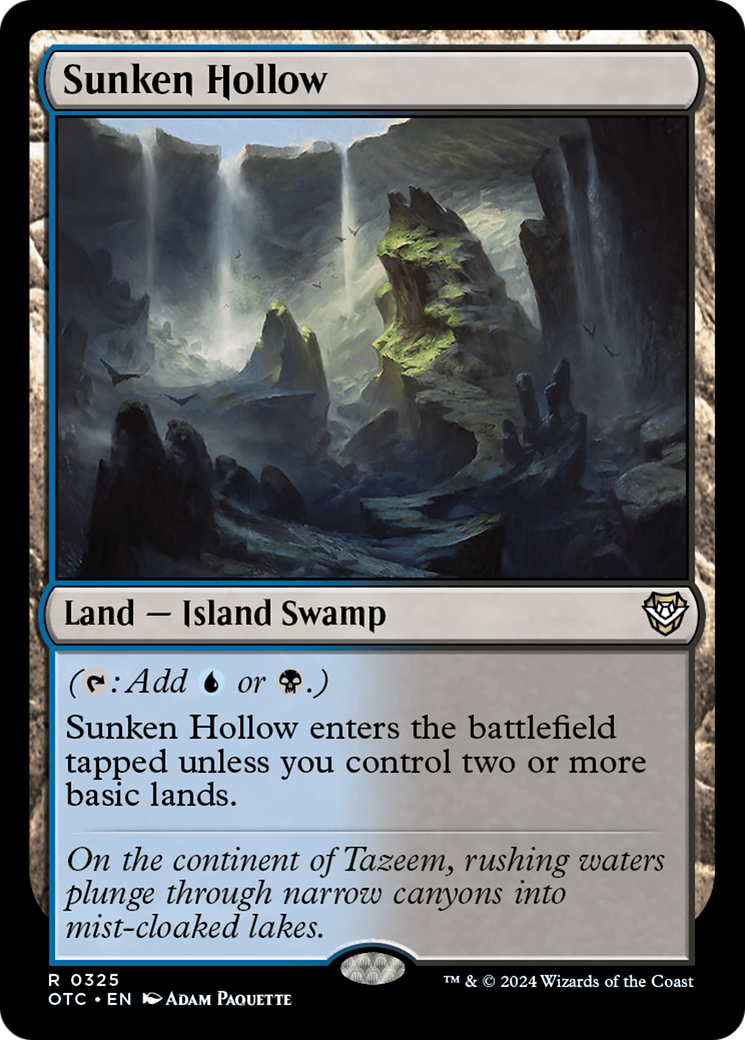 Sunken Hollow [Outlaws of Thunder Junction Commander] | Dragon's Lair Comics and Fantasy Houston TX