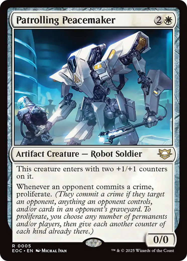 Patrolling Peacemaker [Edge of Eternities Commander] | Dragon's Lair Comics and Fantasy Houston TX