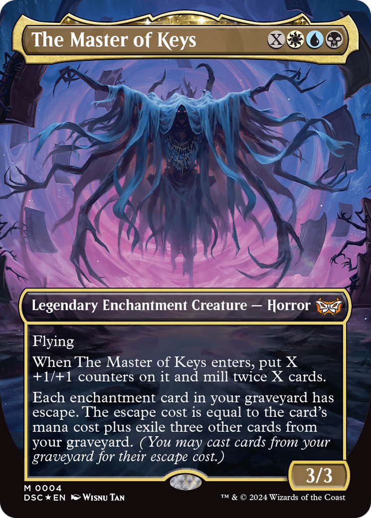 The Master of Keys (Borderless) [Duskmourn: House of Horror Commander] | Dragon's Lair Comics and Fantasy Houston TX