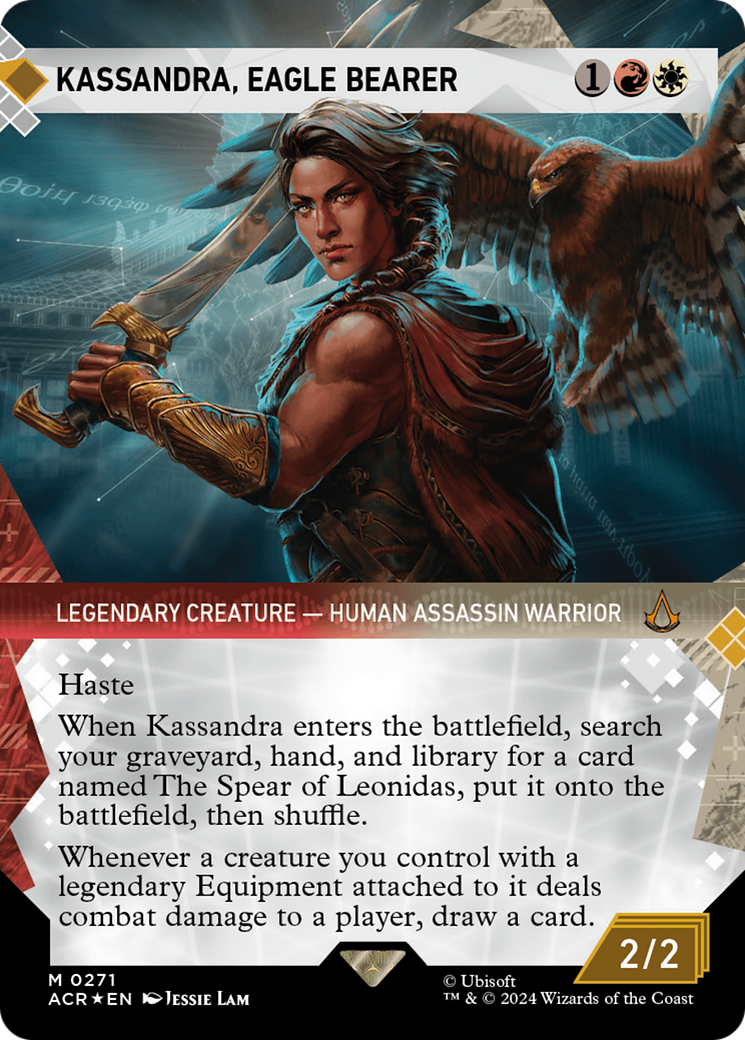 Kassandra, Eagle Bearer (Showcase) (Textured Foil) [Assassin's Creed] | Dragon's Lair Comics and Fantasy Houston TX