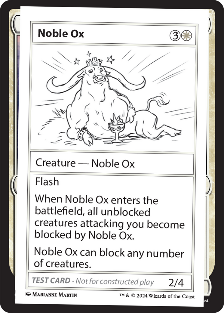 Noble Ox [Mystery Booster 2 Playtest Cards] | Dragon's Lair Comics and Fantasy Houston TX