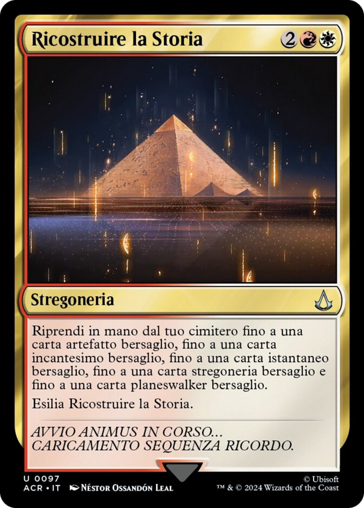 Reconstruct History (Foil Etched) [Assassin's Creed] | Dragon's Lair Comics and Fantasy Houston TX