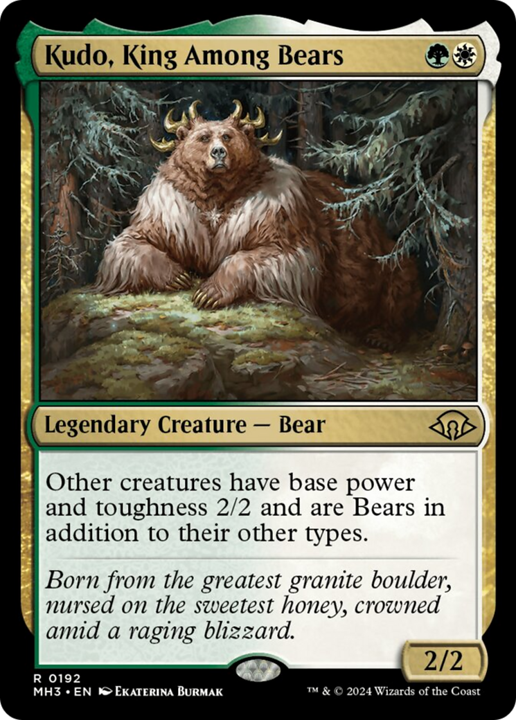 Kudo, King Among Bears [Modern Horizons 3] | Dragon's Lair Comics and Fantasy Houston TX