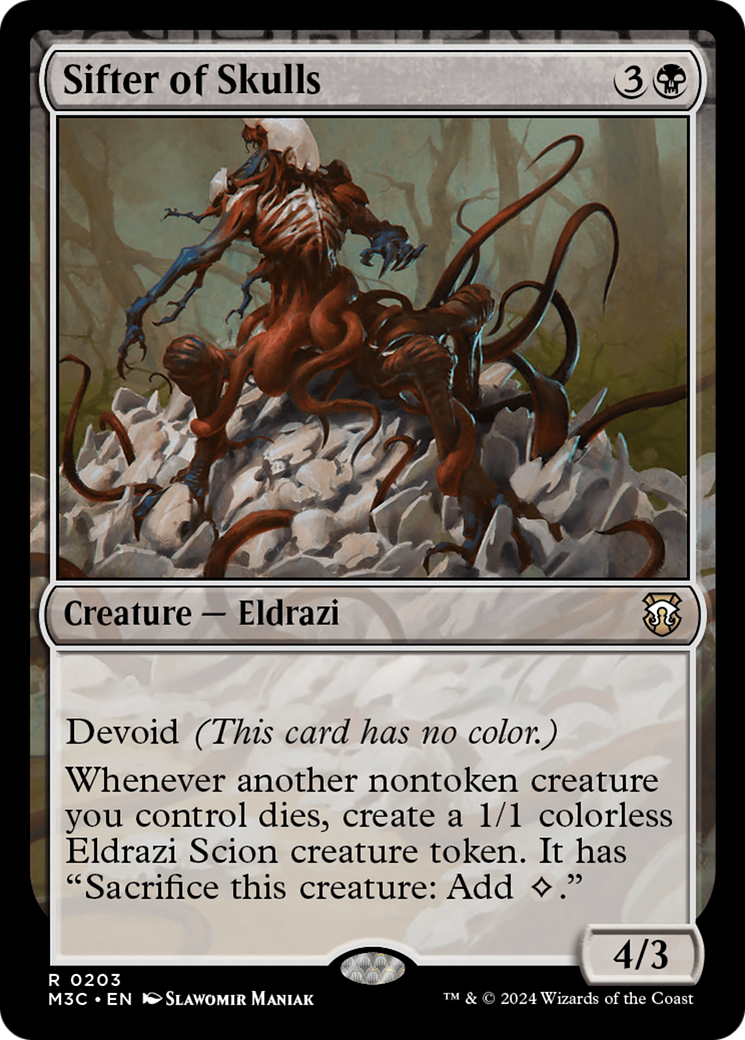 Sifter of Skulls (Ripple Foil) [Modern Horizons 3 Commander] | Dragon's Lair Comics and Fantasy Houston TX