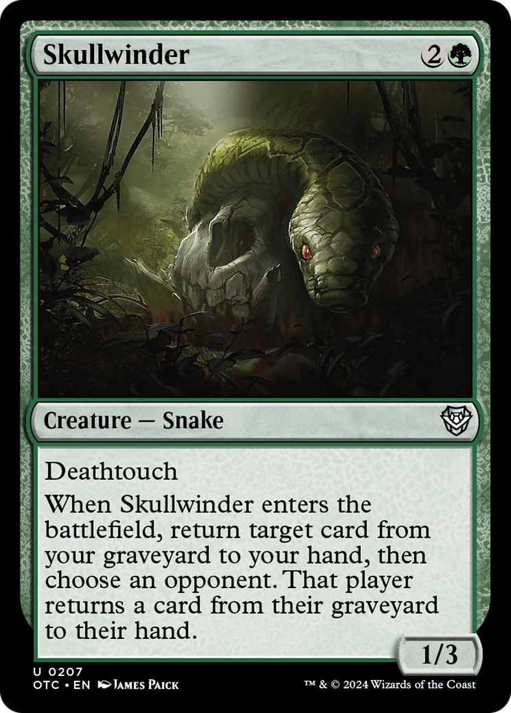 Skullwinder [Outlaws of Thunder Junction Commander] | Dragon's Lair Comics and Fantasy Houston TX