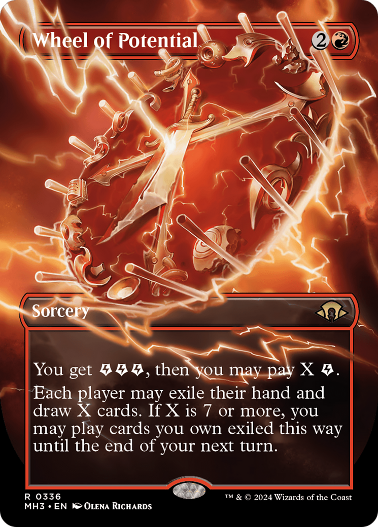 Wheel of Potential (Borderless) [Modern Horizons 3] | Dragon's Lair Comics and Fantasy Houston TX