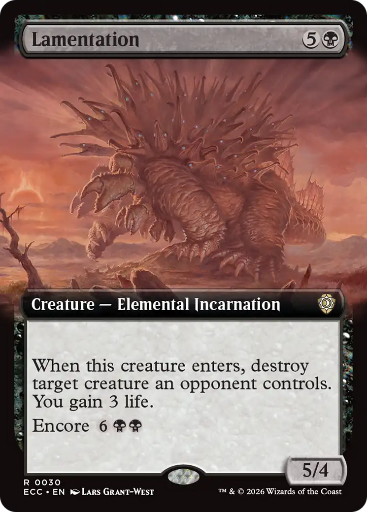 Lamentation (Extended Art) [Lorwyn Eclipsed Commander] | Odin's Place