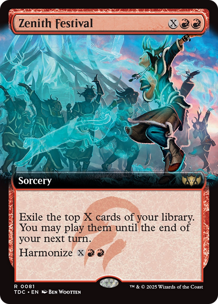 Zenith Festival (Extended Art) [Tarkir: Dragonstorm Commander] | Dragon's Lair Comics and Fantasy Houston TX