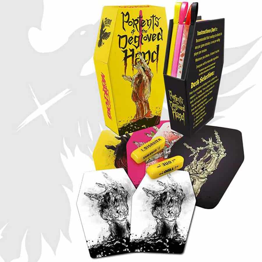 Mork Borg RPG: Portents of the Degloved Hand (Omen Sacrifice Deck) | Dragon's Lair Comics and Fantasy Houston TX