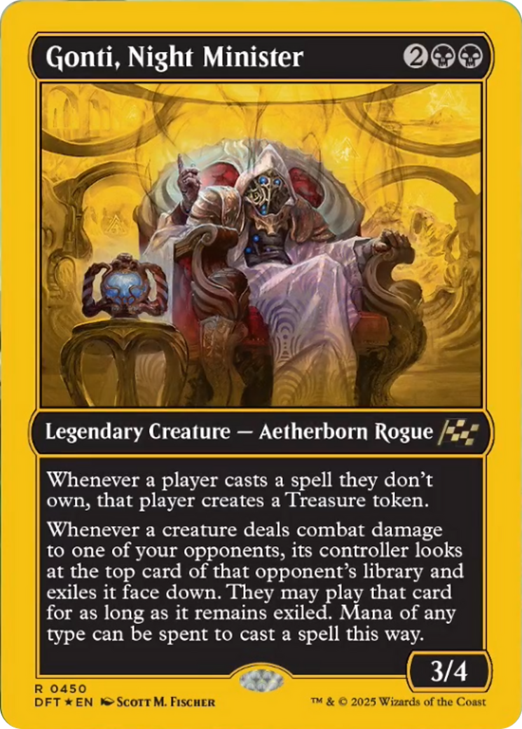 Gonti, Night Minister (First-Place Foil) [Aetherdrift] | Dragon's Lair Comics and Fantasy Houston TX