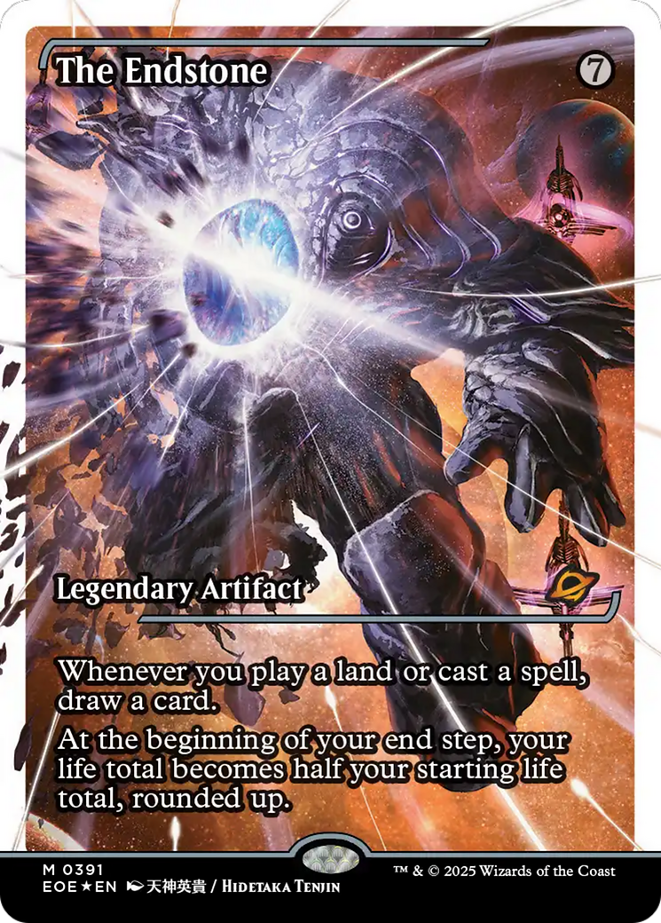 The Endstone (Showcase) (Fracture Foil) [Edge of Eternities] | Dragon's Lair Comics and Fantasy Houston TX