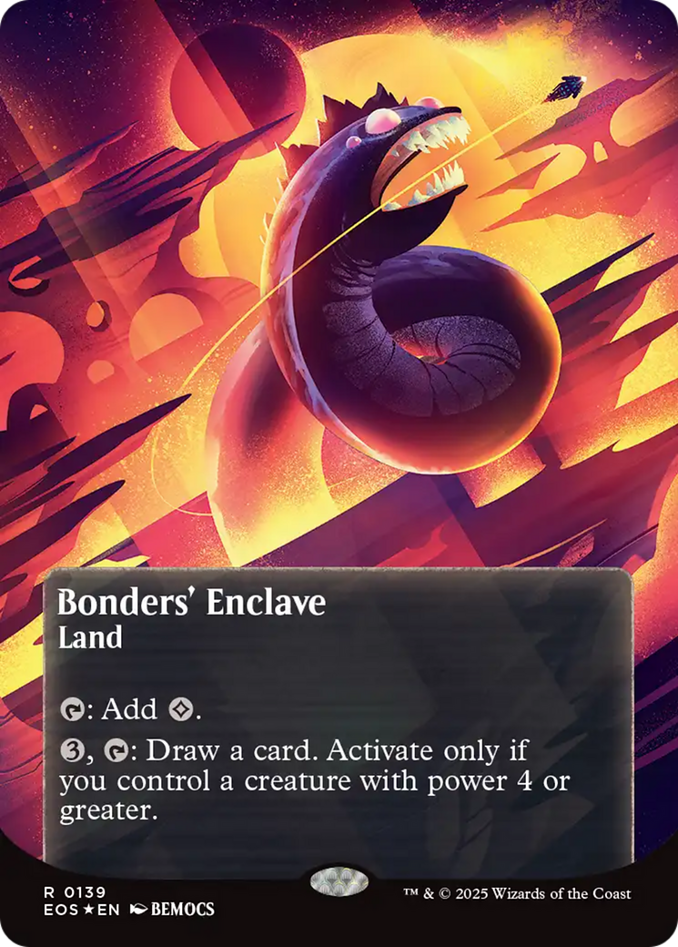 Bonders' Enclave (0136) (Borderless) (Galaxy Foil) [Edge of Eternities: Stellar Sights] | Dragon's Lair Comics and Fantasy Houston TX