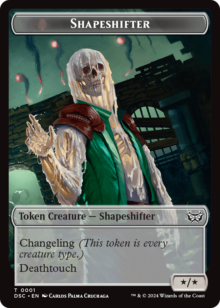 Insect (0011) // Shapeshifter Double-Sided Token [Duskmourn: House of Horror Commander Tokens] | Dragon's Lair Comics and Fantasy Houston TX