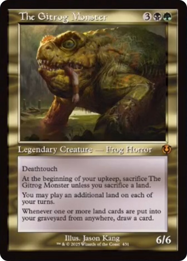 The Gitrog Monster (Retro Frame) [Innistrad Remastered] | Dragon's Lair Comics and Fantasy Houston TX