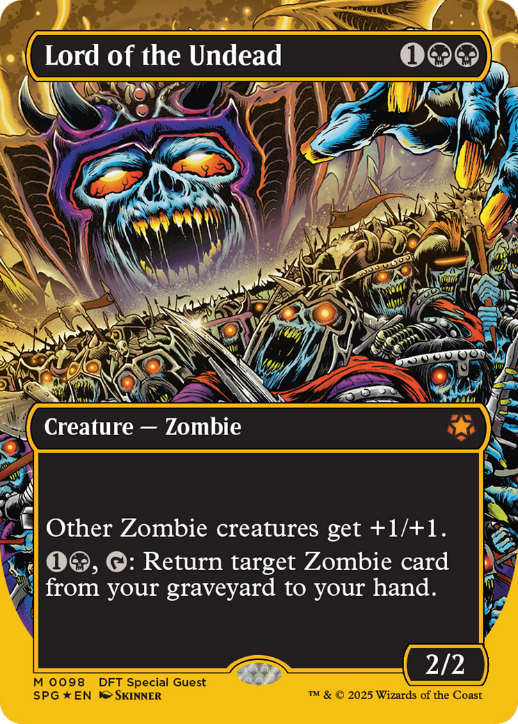 Lord of the Undead (Borderless) (First-Place Foil) [Aetherdrift Special Guests] | Dragon's Lair Comics and Fantasy Houston TX