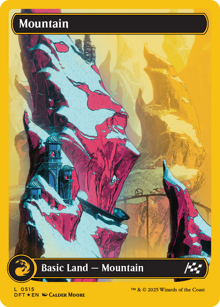 Mountain (0515) (First-Place Foil) [Aetherdrift] | Dragon's Lair Comics and Fantasy Houston TX