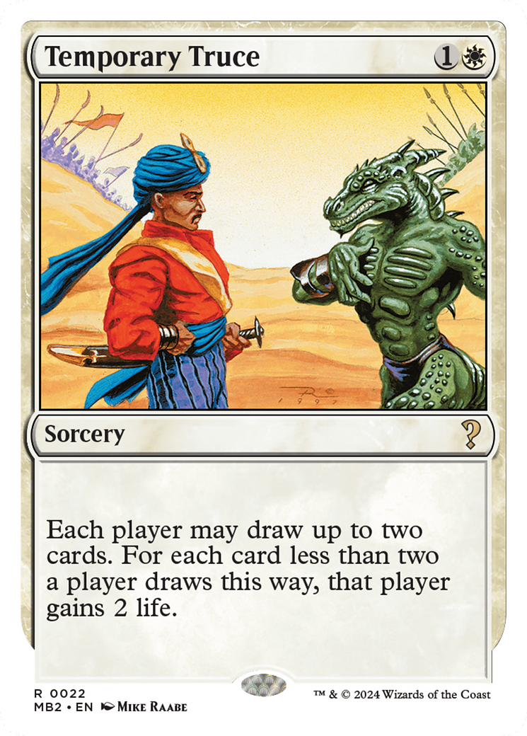 Temporary Truce (White Border) [Mystery Booster 2] | Dragon's Lair Comics and Fantasy Houston TX