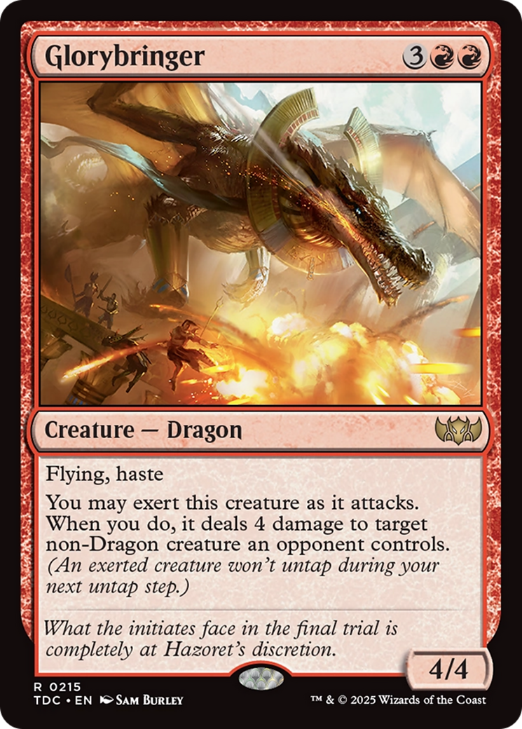 Glorybringer [Tarkir: Dragonstorm Commander] | Dragon's Lair Comics and Fantasy Houston TX