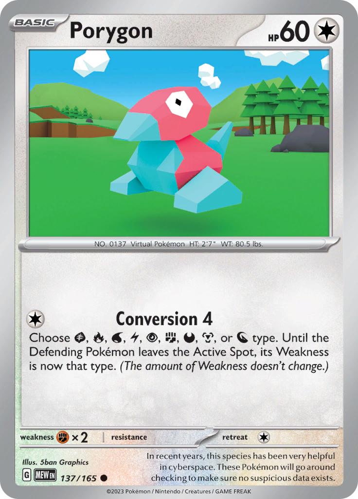 Porygon (137/165) [Scarlet & Violet 151] | Dragon's Lair Comics and Fantasy Houston TX